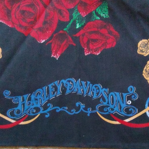 Harley Davidson Vtg Bandana - Picture 2 of 4